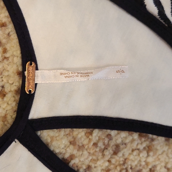 4. Free People Walk in the Park white and black print back cutout minidress - Picture 15 of 16